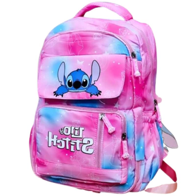 Mochila Lilo e Stitch infantil Rosa